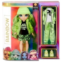 MGA 569664E7C - RAINBOW HIGH - Jade Hunter – Grüne Mode-Puppe Mit 2 Outfits