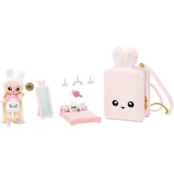 MGA 569732E7C - Na! Na! Na! Surprise - 3-in-1 Backpack Bedroom Playset, PINK