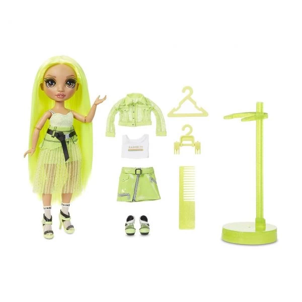 MGA 572343EUC - Rainbow High - Fashion Doll Serie 2, Karma Nichols, Neon – Bild 2