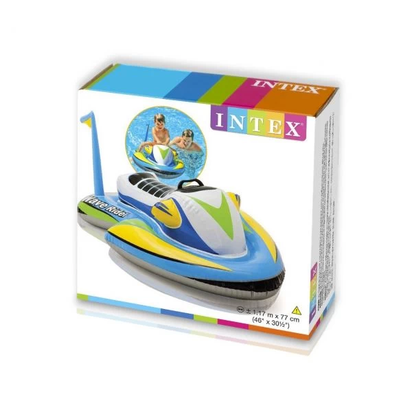 INTEX 57520NP - Aufblasbarer Jetski - Wave Rider Ride-On, 117x77 Cm