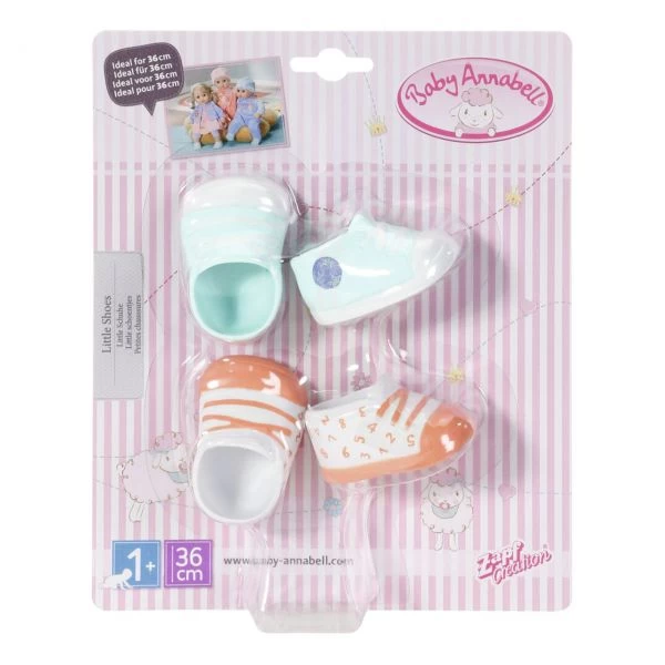 Zapf Creation 703632 - Baby Annabell® - Little Schuhe, 2 Paar, 36cm
