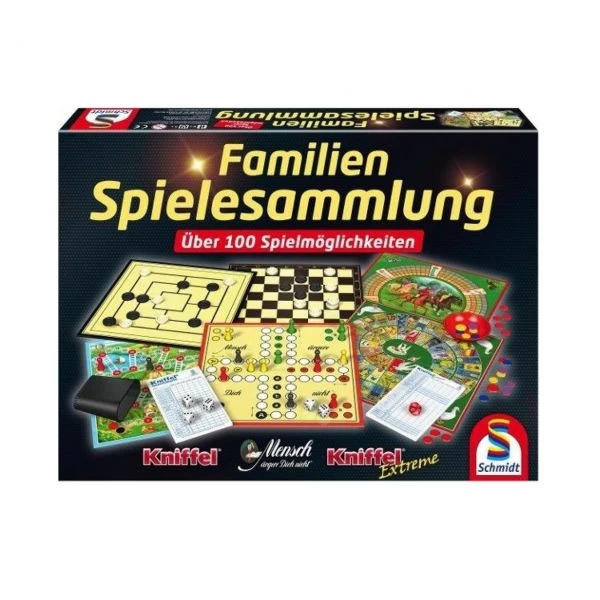 SCHMIDT 49190 - Spiele - Die Große 100er Familien Spielesammlung Mit Kniffel