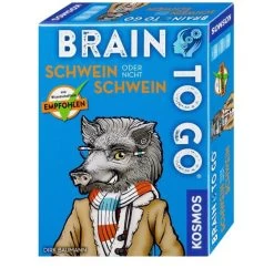 KOSMOS 690823 - Mitbringspiel - Brain To Go - Schwein Oder Nicht Schwein
