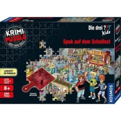 KOSMOS 697983 - Die Drei ??? Kids - Krimipuzzle, Spuk Auf Dem Schulfest