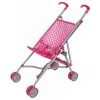 IDENA 40068 - Puppen - Buggy Puppenwagen Zusammenklappbar, Pink