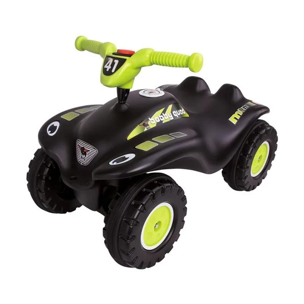 BIG 800056410 - Kinderfahrzeug - Bobby Quad Racing, Schwarz