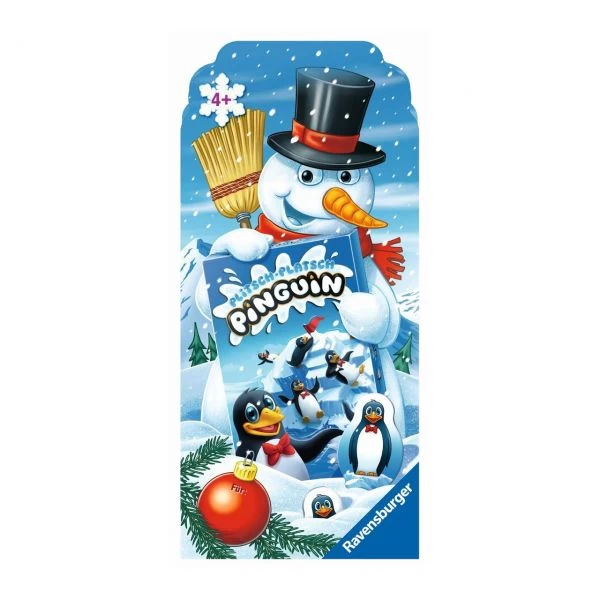 RAVENSBURGER 80174 - Mitbringspiel - Plitsch Platsch Pinguin, Weihnachten