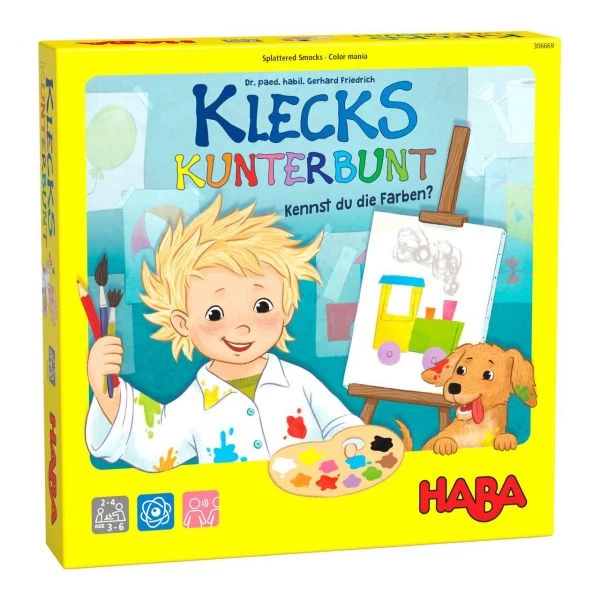 HABA 306669 - Kinderspiel - Klecks Kunterbunt