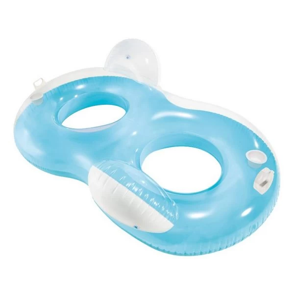 INTEX 56800EU - Luftmatratze - Doppel-Schwimmsessel Mit Rückenlehne, 198x117cm – Bild 2