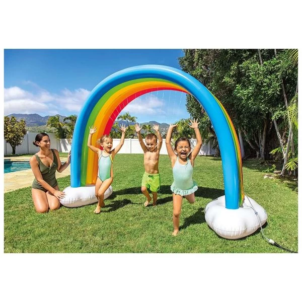 INTEX 56597NP - Wasserspielzeug - Regenbogen Rainbow Cloud Sprinkler, 300x180cm – Bild 3