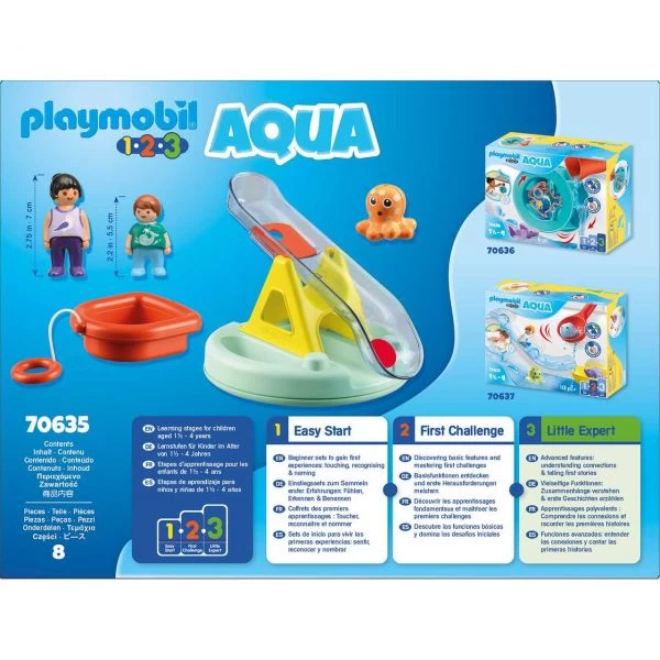 PLAYMOBIL 70635 - 1.2.3 AQUA - Badeinsel Mit Wasserrutsche – Bild 3