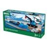 BRIO 33534 - Bahn - Containerschiff Mit Kranwagen