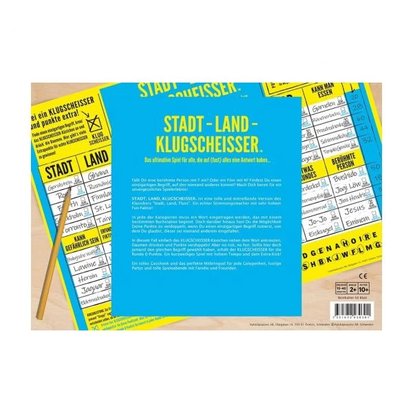 KYLSKAPSPOESI 43030 - Kartenspiel - Spielblock, Klugscheisser – Bild 3