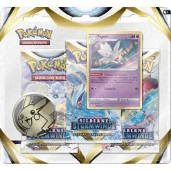 POKÉMON 45432 - Schwert & Schild Silberne Sturmwinde - 3-Pack Blister, TOGETIC