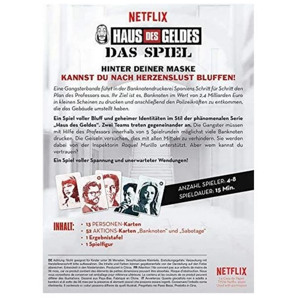 JUMBO 19802 - Gesellschaftsspiele - Escape Game, Haus Des Geldes Das Kartenspiel – Bild 3