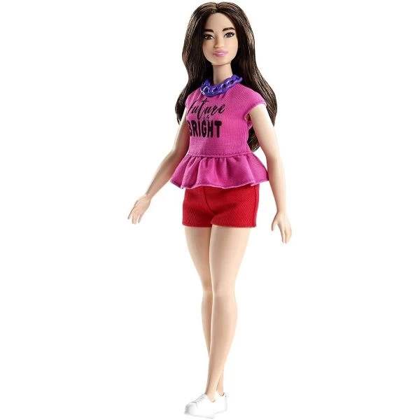 MATTEL FJF58 - Barbie Fashionistas - Puppe Im Pinken Oberteil Und Roten Shorts – Bild 2