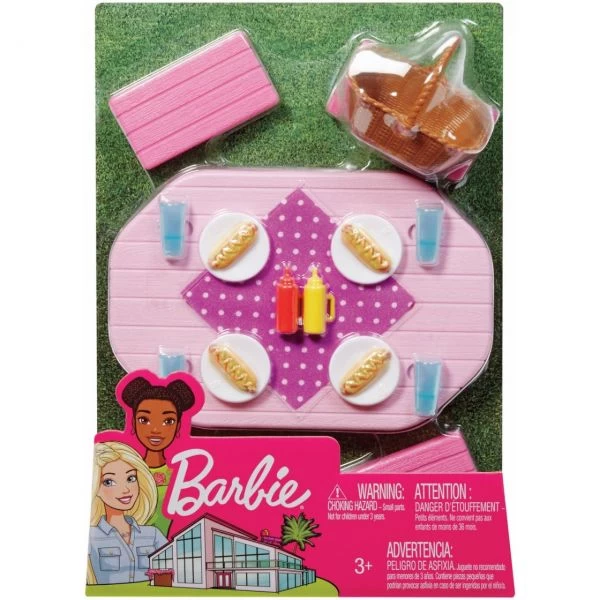 MATTEL FXG40 - Barbie - Möbel-Spielset Outdoor Picknicktisch