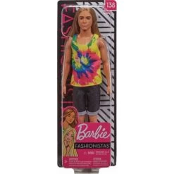 MATTEL GHW66 - Barbie - Fashionistas Ken Puppe (blond) Mit Langen Haaren