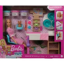 MATTEL GJR84 - Barbie - Wellness Gesichtsmasken Spielset Und Puppe