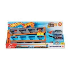 MATTEL GVG37 - Hot Wheels - 2-in-1 Rennbahn-Transporter