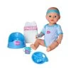 SIMBA 105030044 - New Born Baby - Babypuppe, Blaues Zubehör
